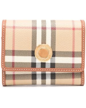 Burberry Vintage Check Tri Fold Wallet - Pink