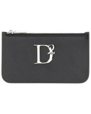 DSquared² Pouch With Logo - Black