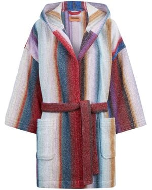 Missoni Bademantel Mit Farbverlauf - Blau