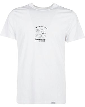 Edmmond Studios Printed Cotton T Shirt - White