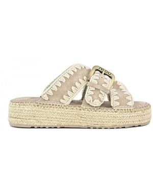 Mou Jute Sandal - Metallic