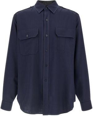 Maison Margiela 'Pressed To Death' Shirt - Blue