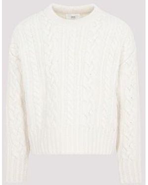 Ami Paris Pullover beige - Weiß