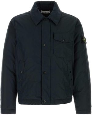 Stone Island Midnight Polyester Blend Down Jacket - Blue