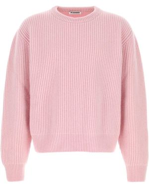 Jil Sander Crew Neck Jumpers - Pink