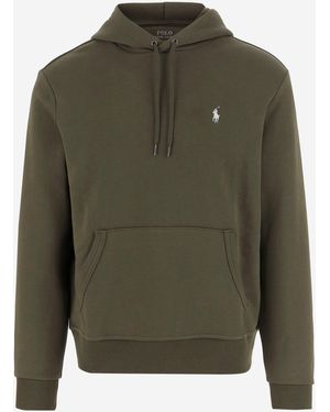 Polo Ralph Lauren Cotton Blend Sweatshirt With Logo - Green