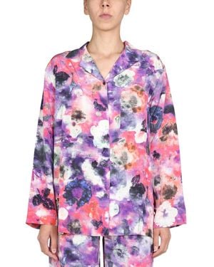 McQ Abstract Floral Pattern Relaxed Fit Shirt - Pink
