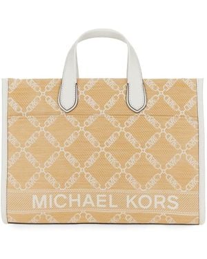 MICHAEL Michael Kors Large Tote Bag Polyethylene Handbags - Natural
