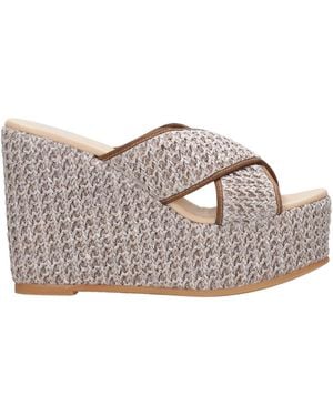 Espadrilles Sandali Di Marroni - Grigio