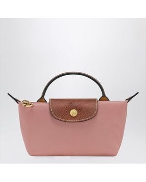 Longchamp Le Pliage Original Tea Coloured Clutch Bag