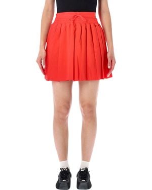 Nike Pleated Mini Skirt Elastic Waist - Red