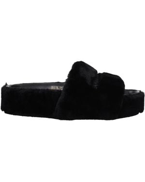 Stella McCartney Stella Mc Cartney Loafers And Clogs Eco Fur - Black