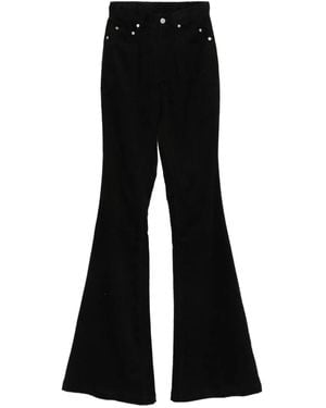 Rick Owens Jeans mit ausgestelltem Bein - Schwarz
