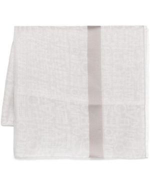 Emporio Armani Logo Stole - Blanco
