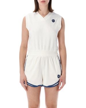 Nike Chill Terry Tank Top With Logo - White