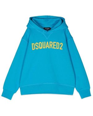 DSquared² Hoodie und Logo Eco - Blau