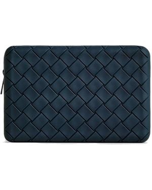 Bottega Veneta Intreccio Gummi -Silikonbeutel - Blau