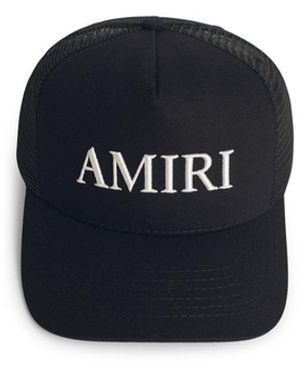 Amiri Black Cotton Cap - Bleu