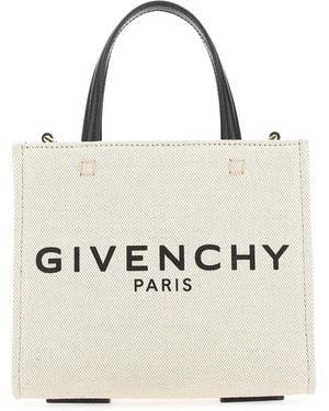 Givenchy Logo-print Mini Canvas Tote Bag - White