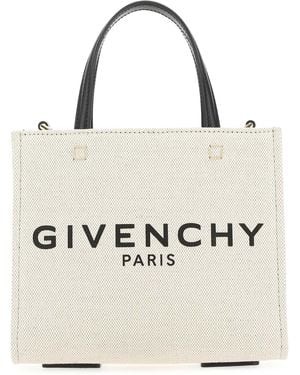 Givenchy Logo-print Mini Canvas Tote Bag - White