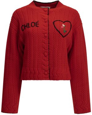 Chloé "hart" Vest - Rood