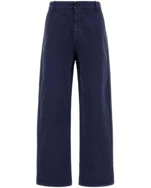 Miu Miu Blue Gabardine Pant
