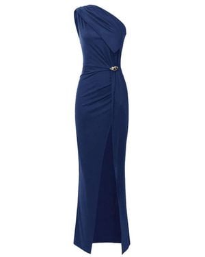 Elisabetta Franchi Red Teppich Kleid - Blau
