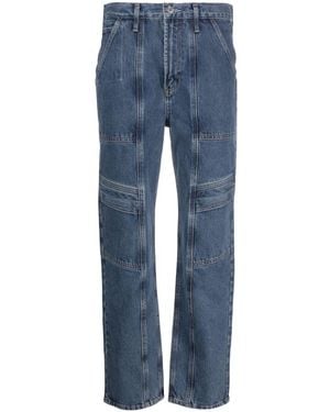 Agolde Cargo Straight-Leg Jeans - Blue
