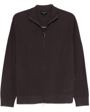 Emporio Armani Trui Met Ritssluiting - Zwart