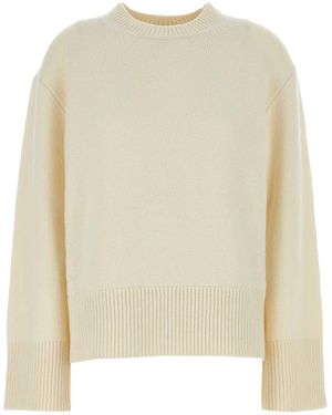 Camilla & Marc Ivory Wool Blend Ash Oversize Sweater - Natural