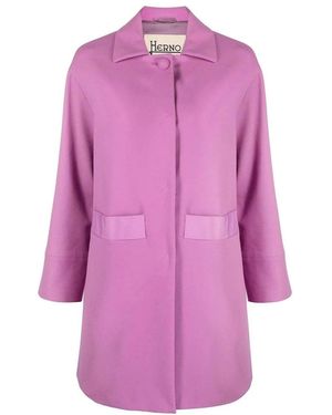 Herno Cotton Coat - Purple