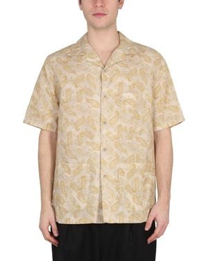 East Harbour Surplus Paisley Print Shirt - Natural