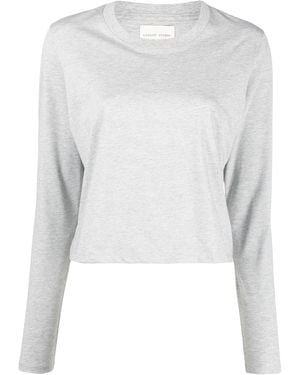 Loulou de Saison Klassisches Langarmshirt - Weiß
