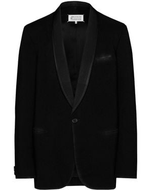 Maison Margiela Black Mohair Blend Oversize Blazer | Lyst Maison Margiela Black Mohair Blend Oversize Blazer | Lyst