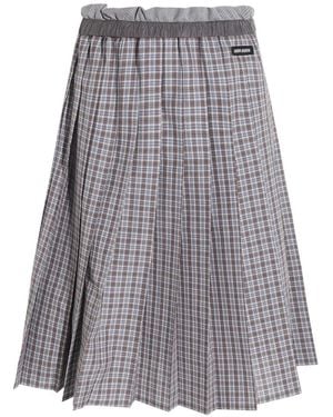 Miu Miu Gonne Check - Gray
