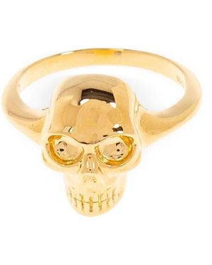 McQueen Skull Ring - Mettallic