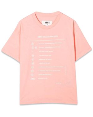 MM6 by Maison Margiela T-Shirt M/C - Pink