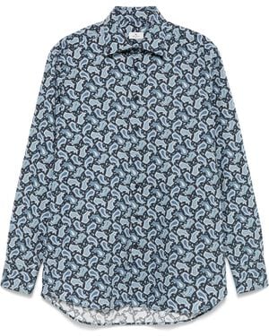 Etro Hemd mit Paisleymuster - Blau
