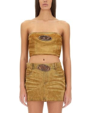 DIESEL Top "De-Villess-Fsf" - Natural