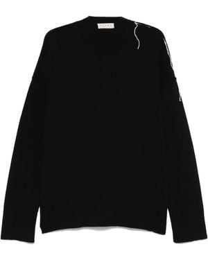 Paura Riccione Crewneck Sweater - Black