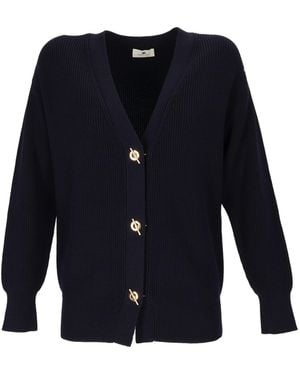 Elisabetta Franchi Maglia Trikot - Blau