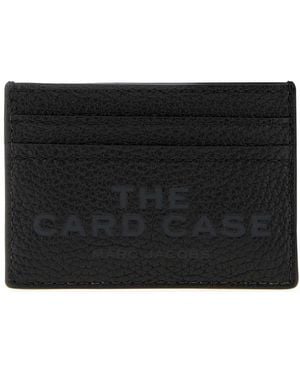 Marc Jacobs Leather The Card Case Card Holder - Black