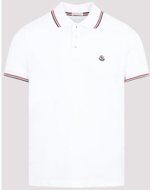 Moncler Ss Polo T Shirt - White