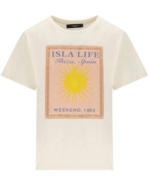 Weekend by Maxmara Pantera Ecru T Shirt - White