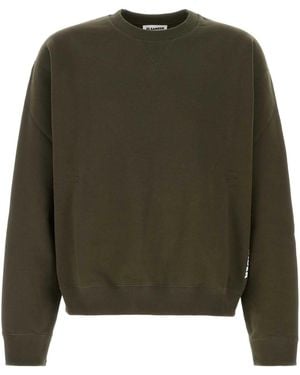 Jil Sander Crew Neck Sweatshirt - Green