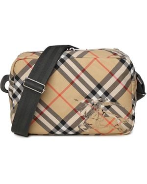 Burberry Vintage Check Messenger Bag in Beige - Natur