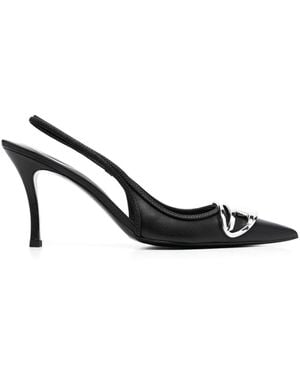 DIESEL Venus Leather Pumps - Black