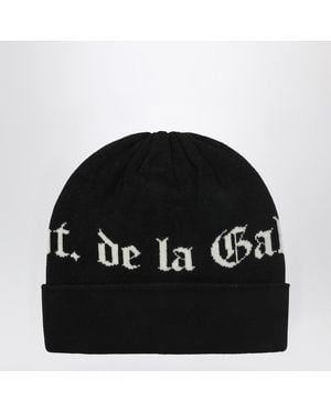 GALLERY DEPT. Wool Beanie With Logo Intarsia - Black