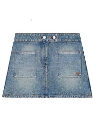 Courreges Minifalda Denim exclusivo - Azul
