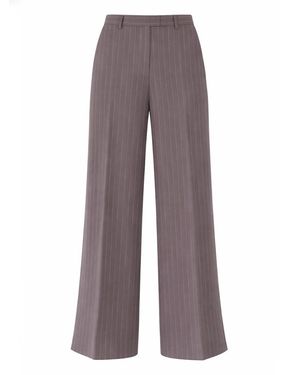Dries Van Noten Belted Wool-Blend Wide-Leg Pants - Purple